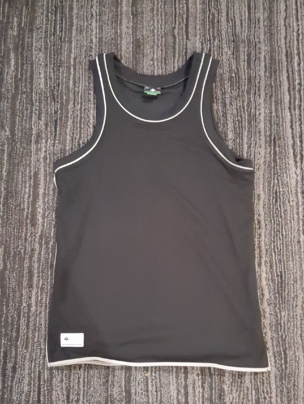 LRG Black Tee with White Accents